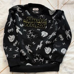 Star Wars Black and Gold Graphic Sweatshirt boys size 7